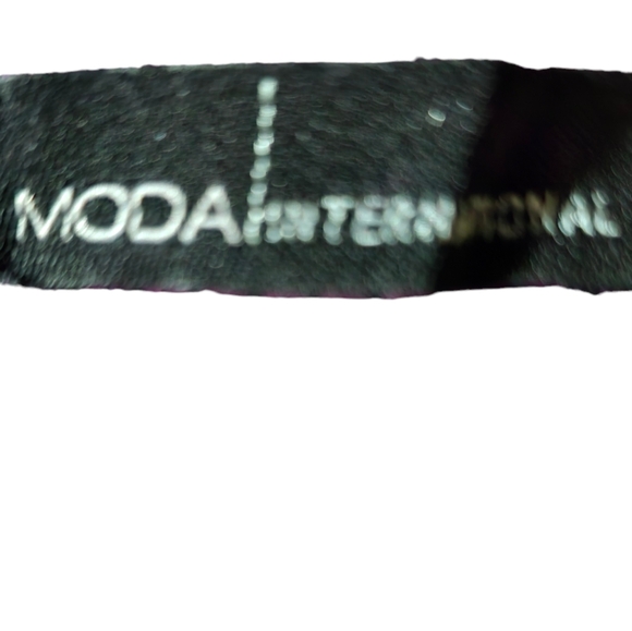 MODA International M Purple Ribbed knit Henley style top - Picture 5 of 5